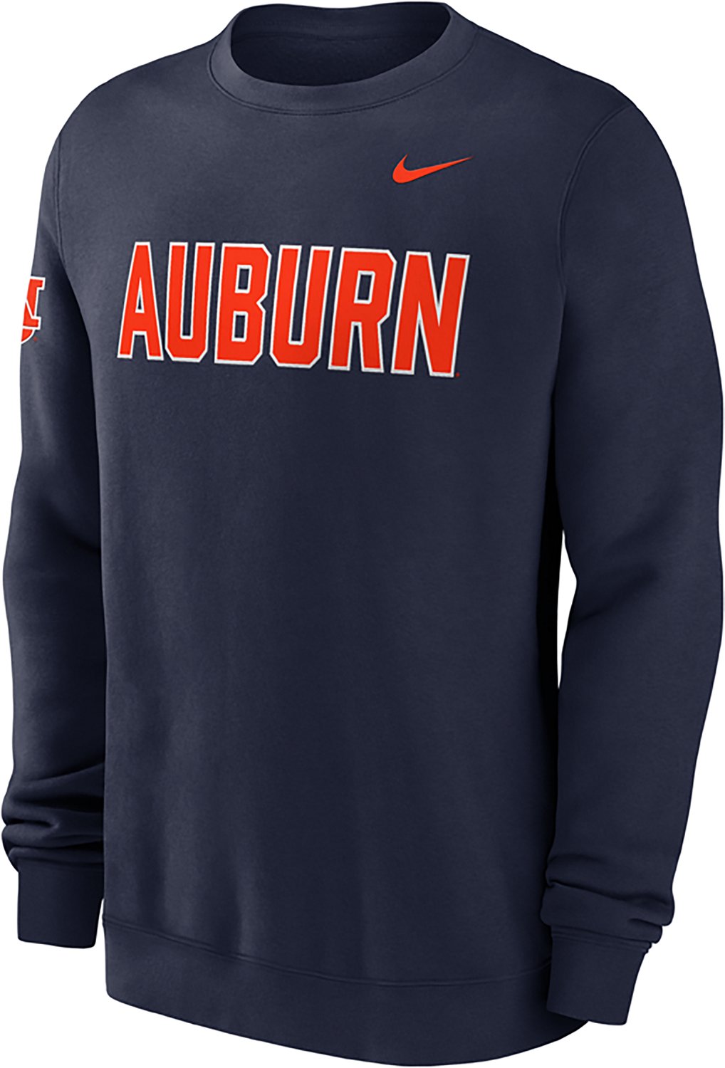 Nike Men's Auburn Block Team Fleece Club Crew Sweatshirt - view number 2