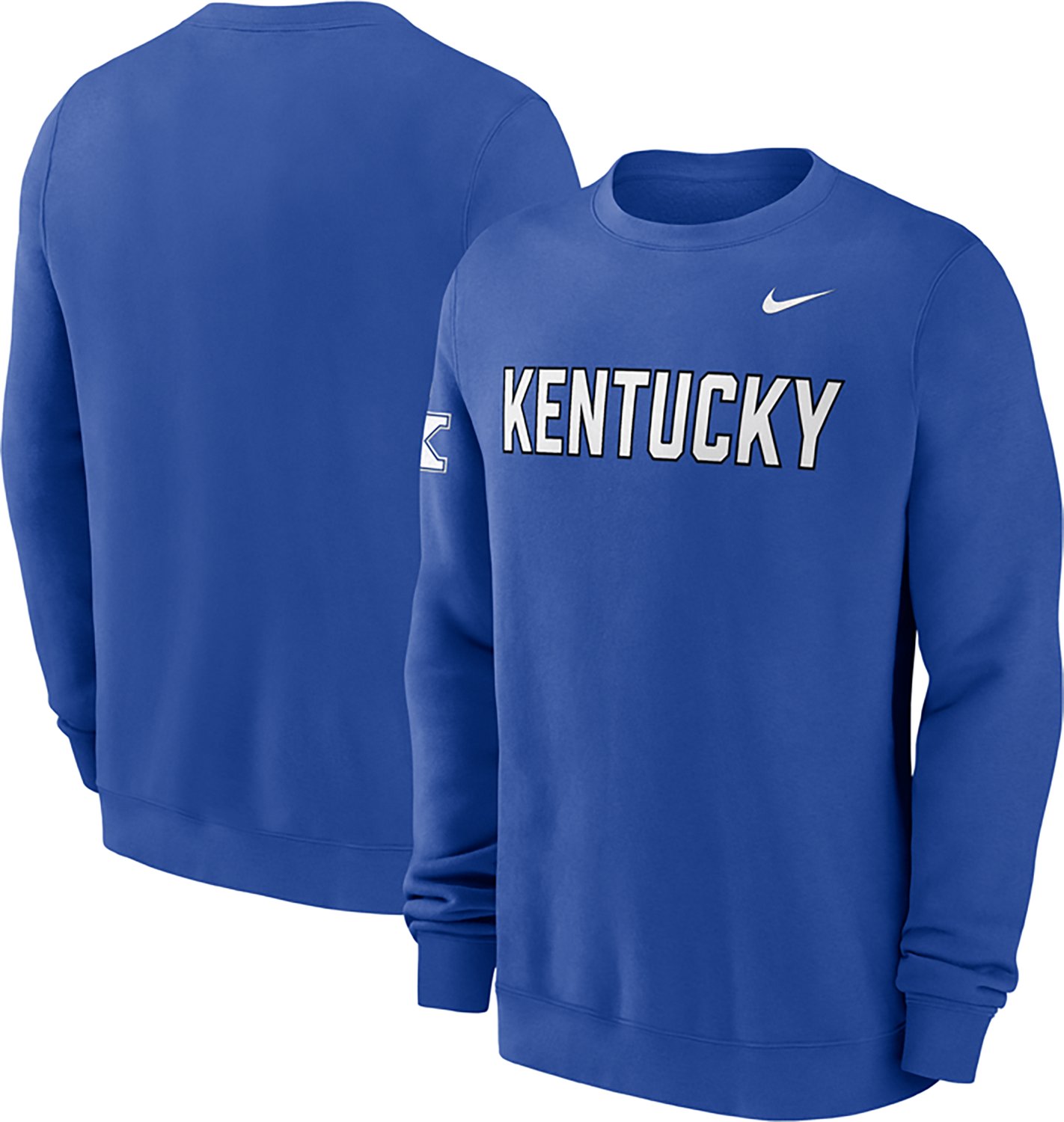Nike Men's Kentucky Block Team Fleece Club Crew Sweatshirt - view number 1