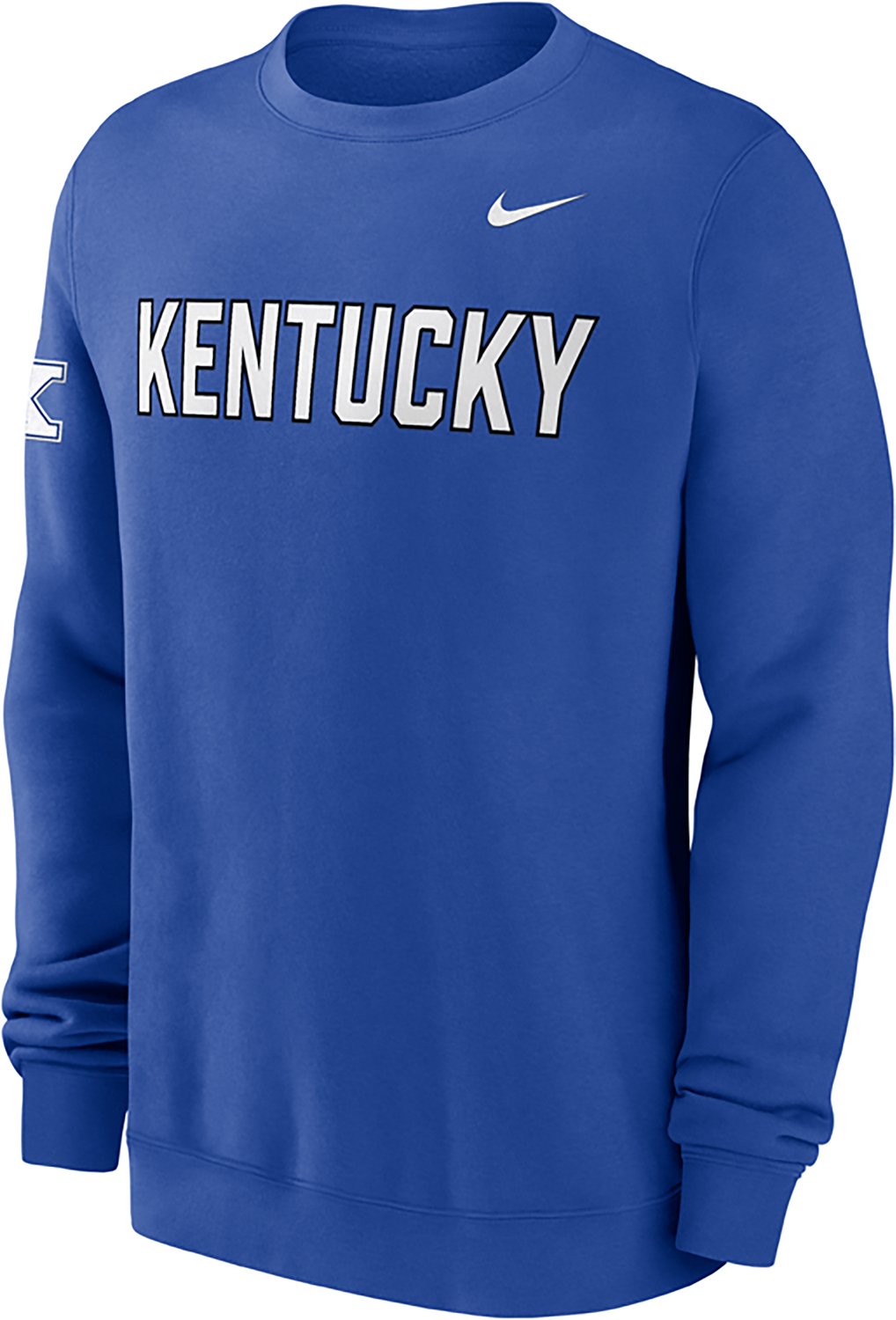 Nike Men's Kentucky Block Team Fleece Club Crew Sweatshirt - view number 2