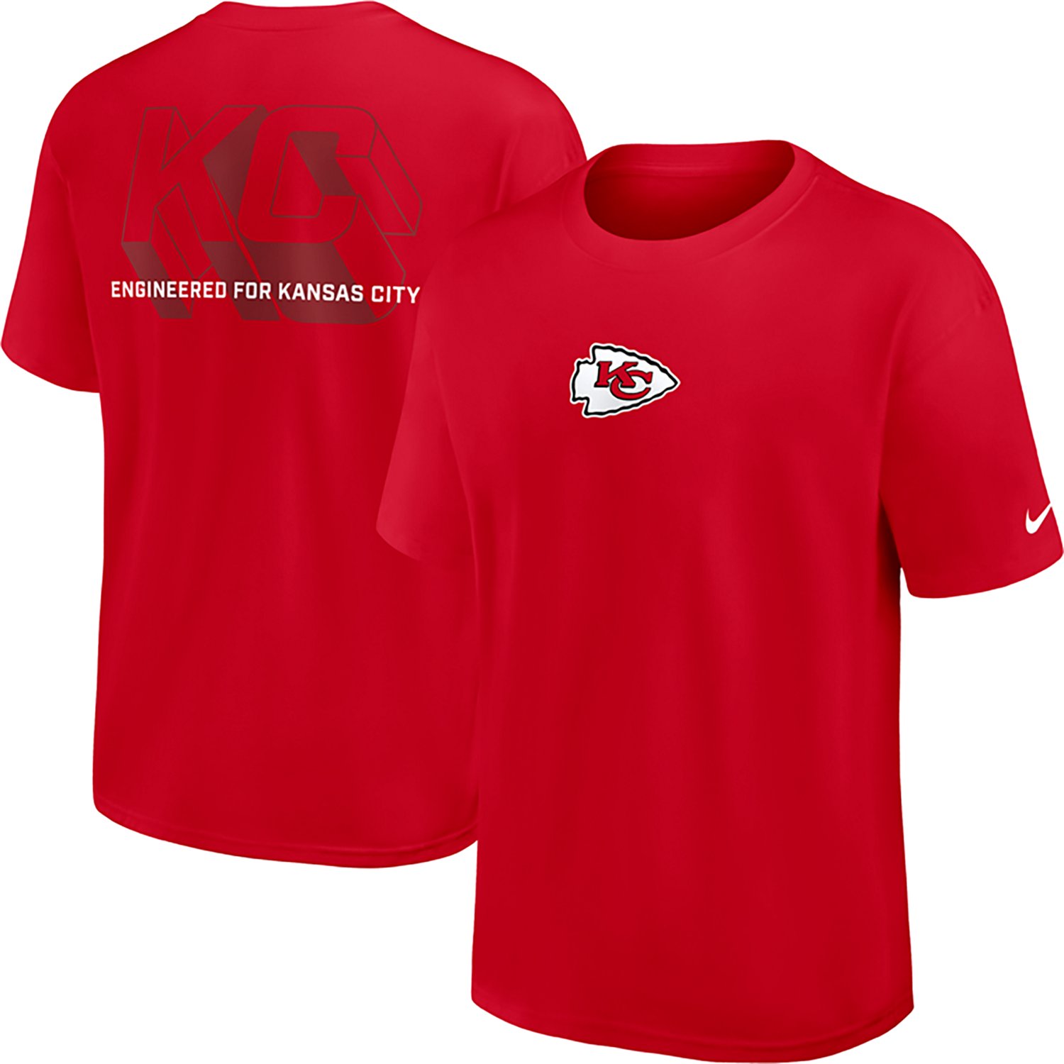 Nike Men's Kansas City Chiefs Essential Heavy Max 90 Graphic T-shirt - view number 1