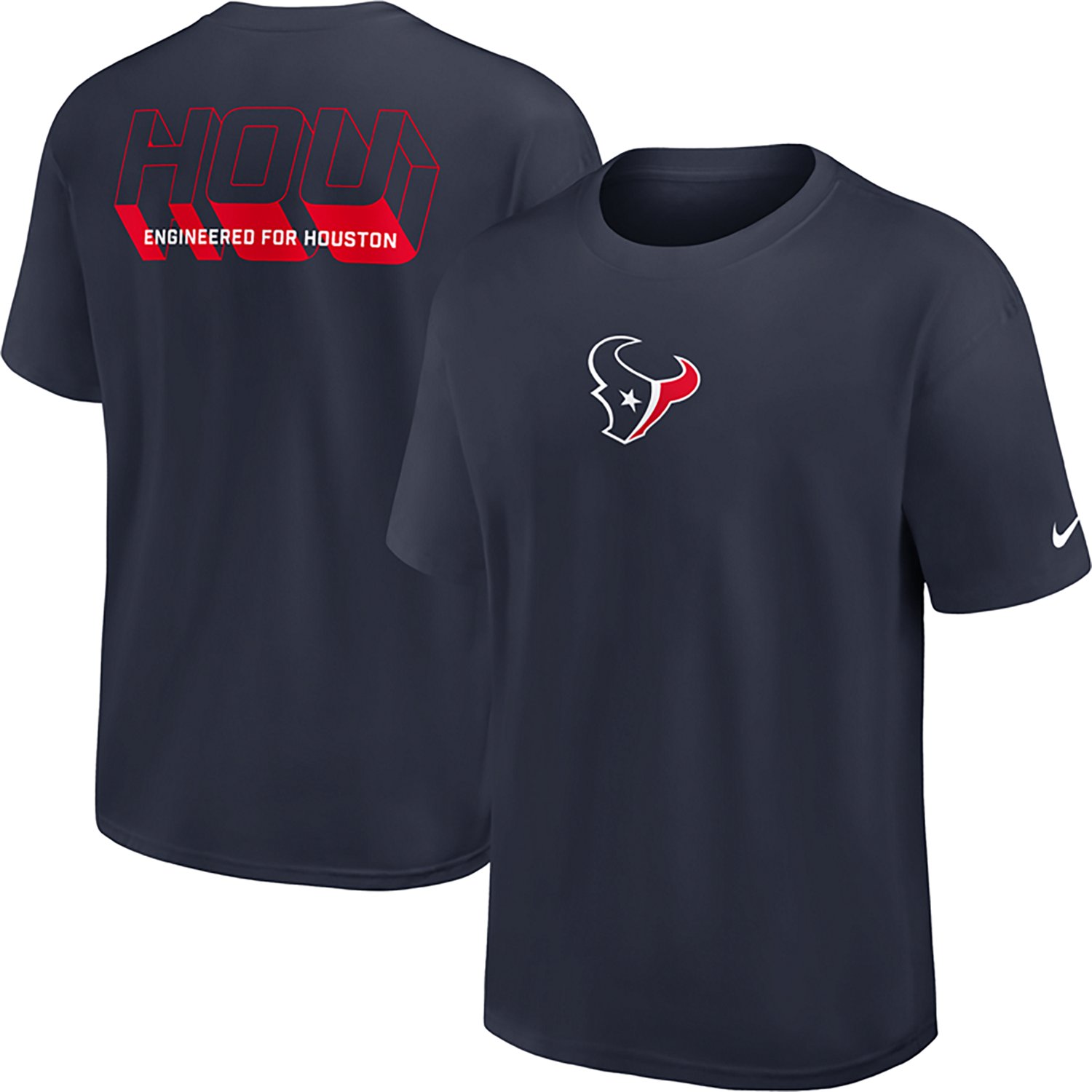 Nike Men's Houston Texans Essential Heavy Max 90 Graphic T-shirt - view number 1