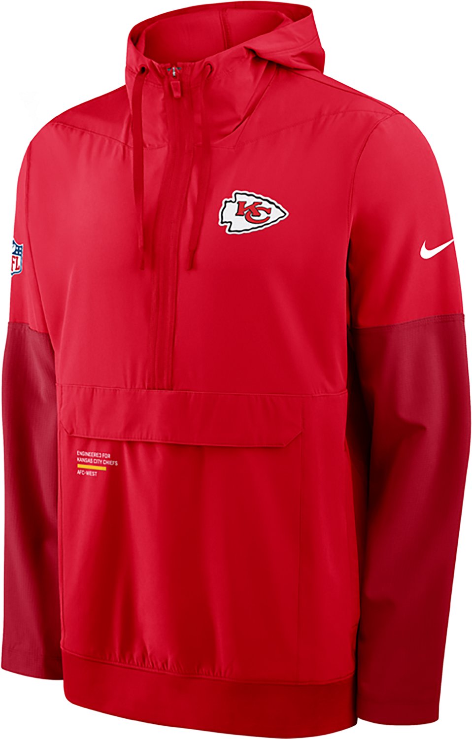 Nike Men's Chiefs Sideline Anorak Jacket - view number 2