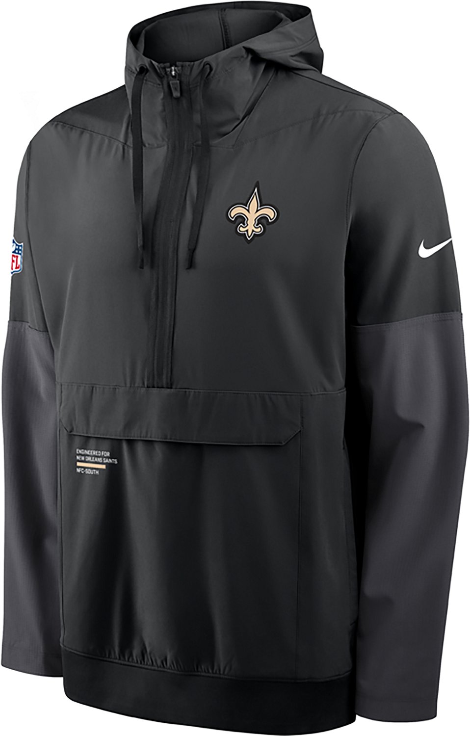 Nike Men's Saints Sideline Anorak Jacket - view number 2