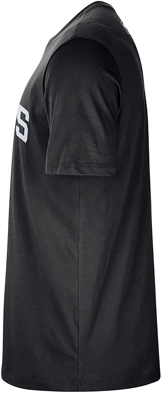 Nike Men's San Antonio Spurs Essential Wordmark Short Sleeve T-shirt - view number 2