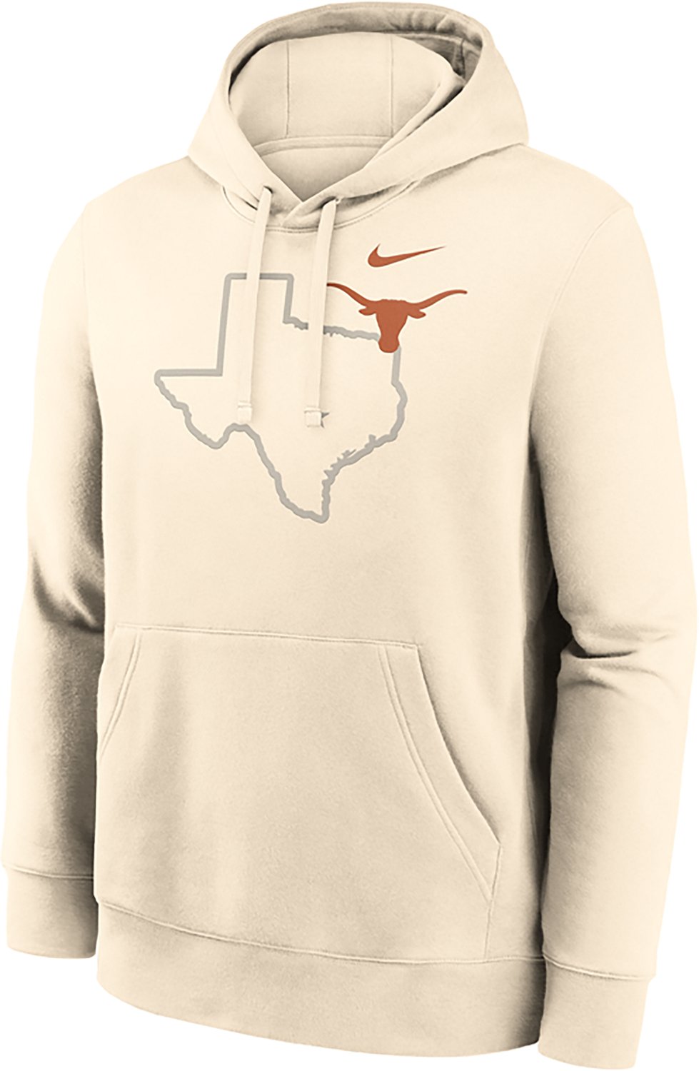 Nike Men's Texas Primary Logo Natural Club Fleece Hoodie - view number 2