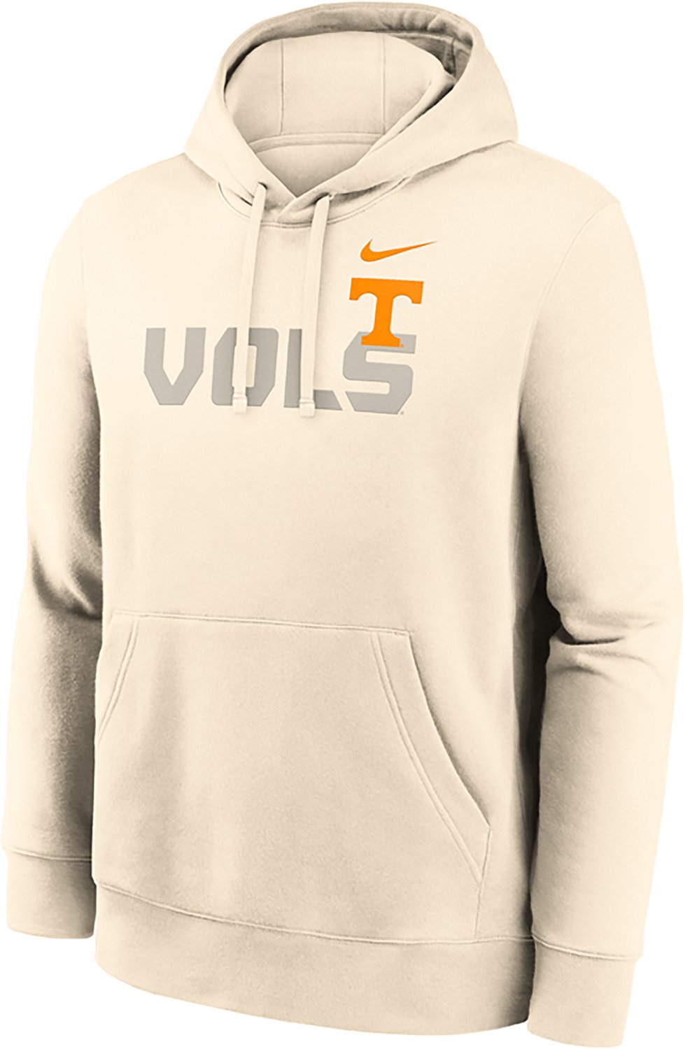 Nike Men's Tennessee Primary Logo Natural Club Fleece Hoodie - view number 2