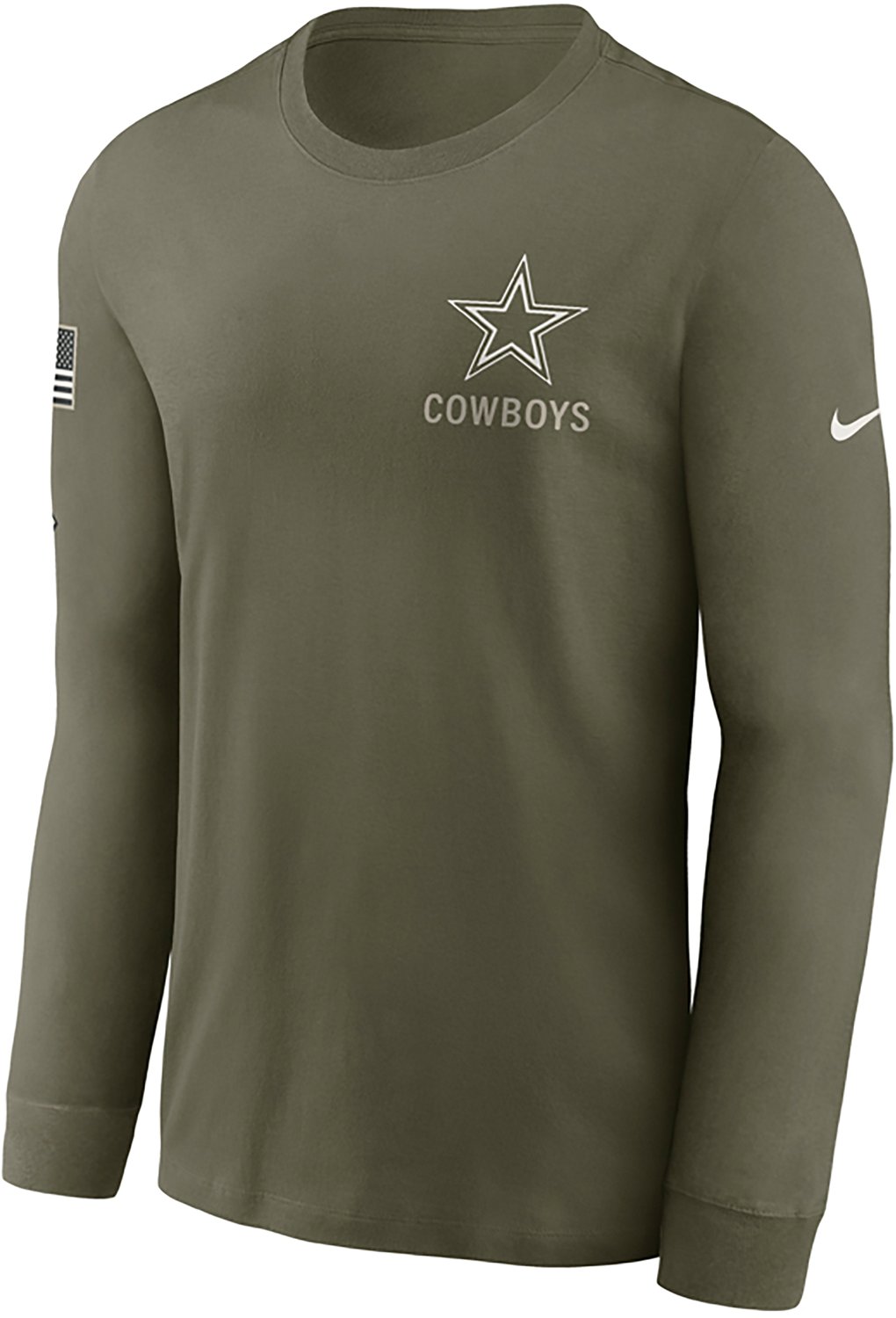 Nike Men's Dallas Cowboys Salute to Service Long Sleeve T-shirt - view number 2