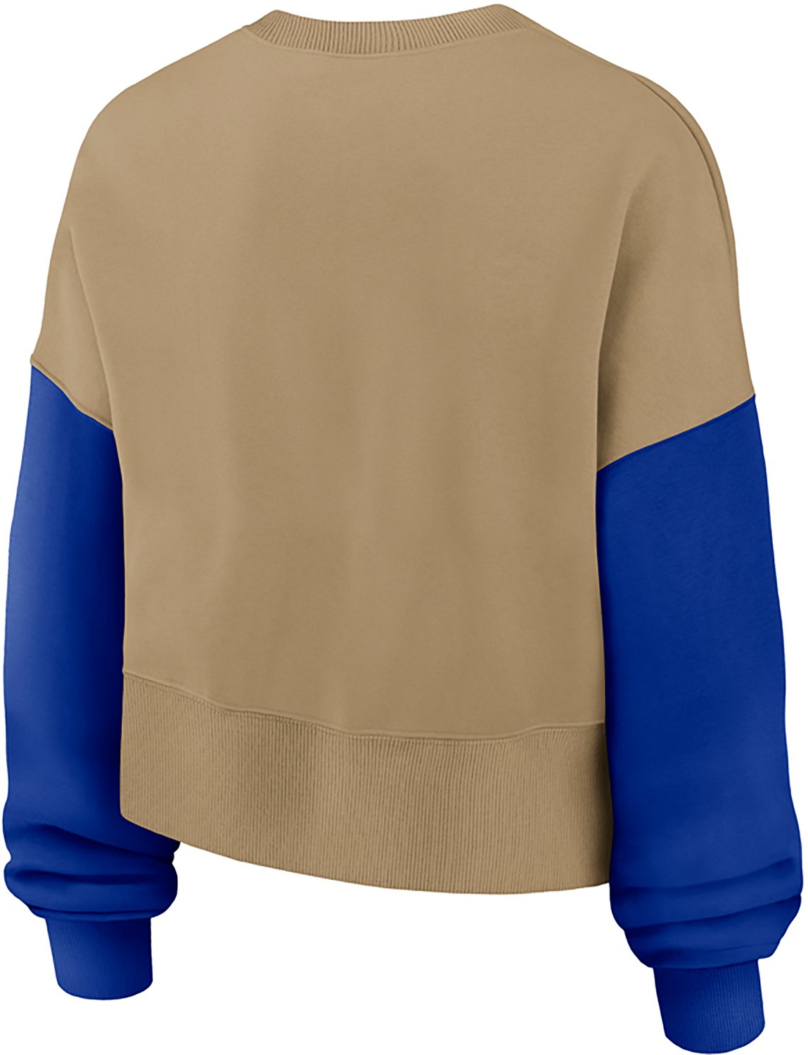 Nike Women's Dallas Cowboys Rewind Oversized Long Sleeve Crewneck Pullover - view number 3