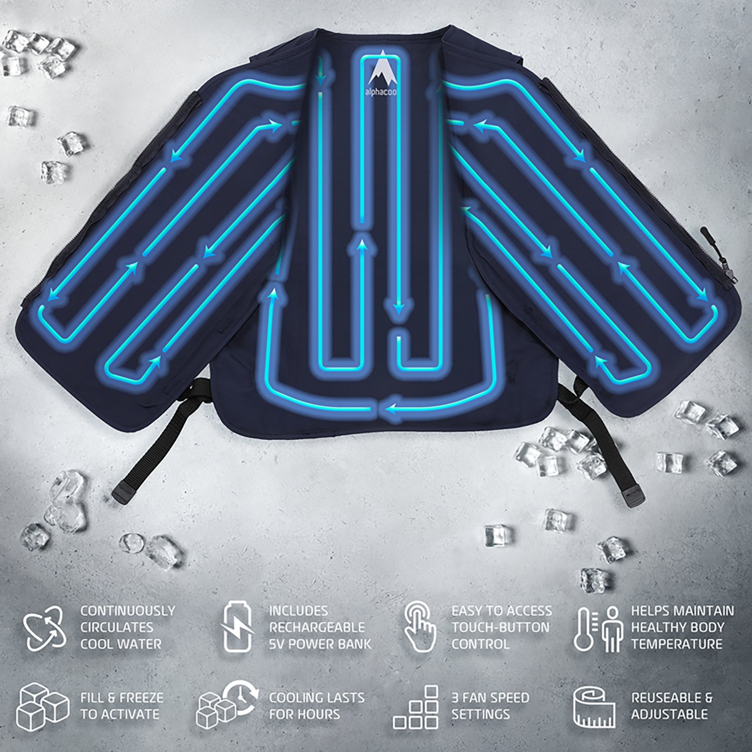 Circulatory Cooling Vest with 5V Battery - view number 3