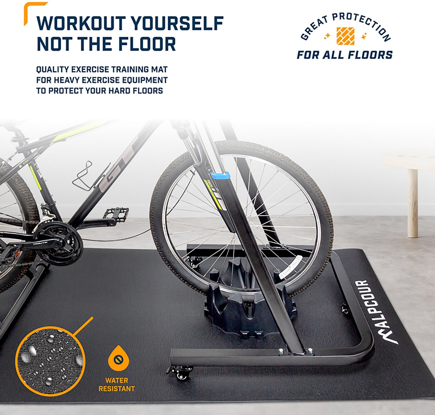 Alpcour 36 x 78 in. Bike Trainer Mat - view number 4