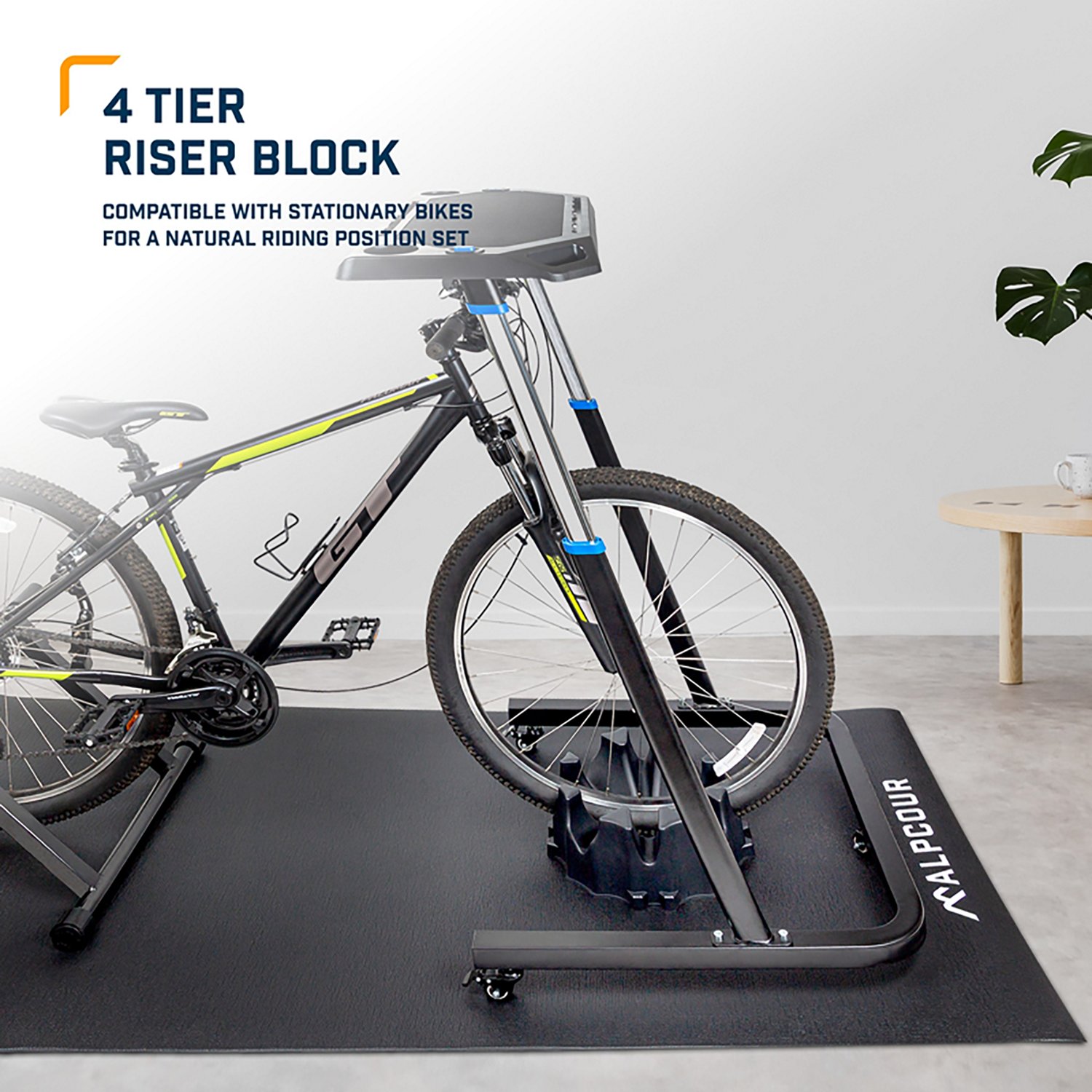 Alpcour Bike Trainer Front-Wheel 4-Tier Riser Block - view number 4