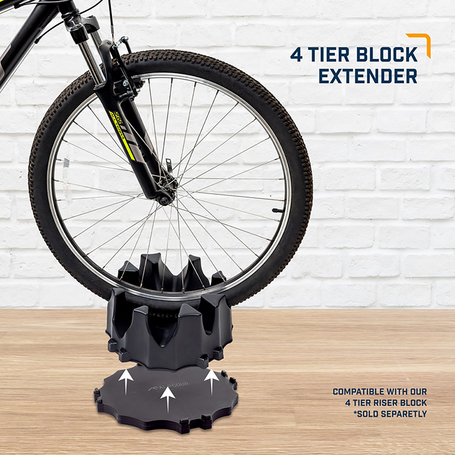 Alpcour Bike Trainer 4-Tier Riser Block Extender - view number 7