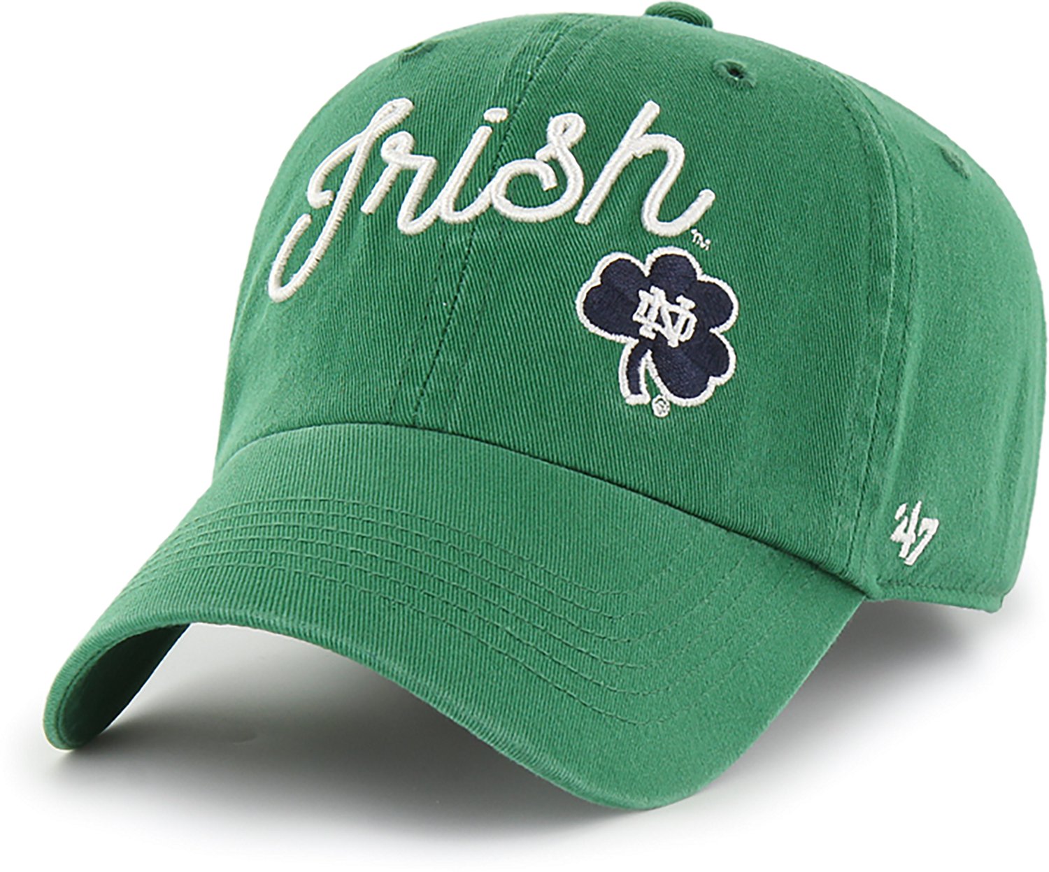 47 Brands Women's University of Notre Dame Fighting Irish Script Millie Clean Up Cap - view number 1
