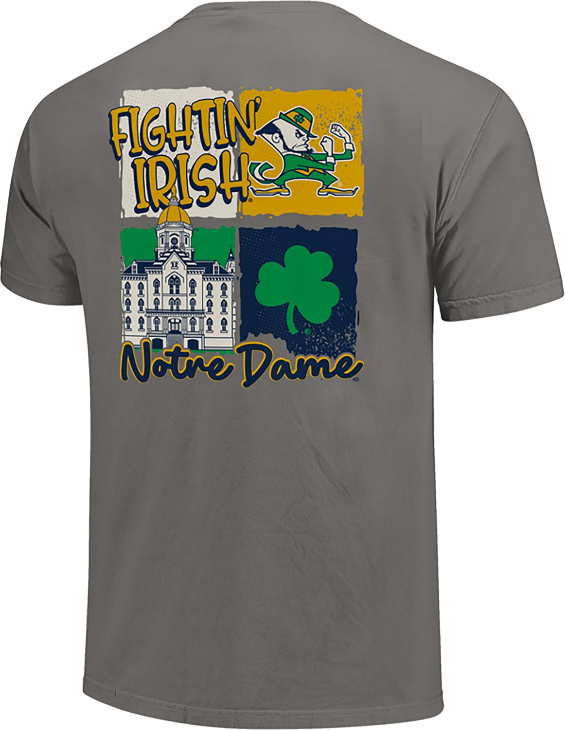 Image One Men's University of Notre Dame Campus Color Squares Graphic T-shirt - view number 3