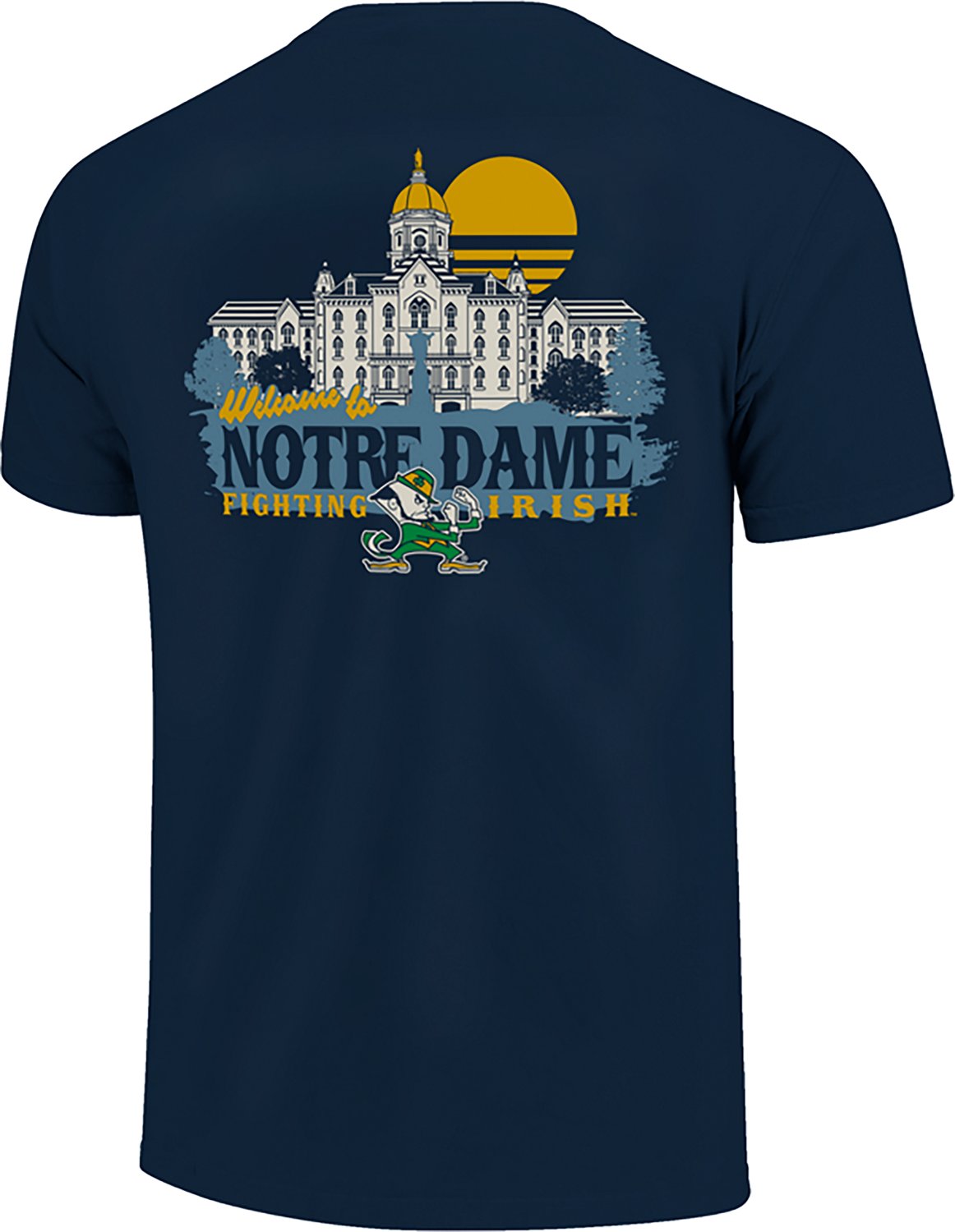 Image One Men's University of Notre Dame Campus Sunset Graphic T-shirt - view number 3