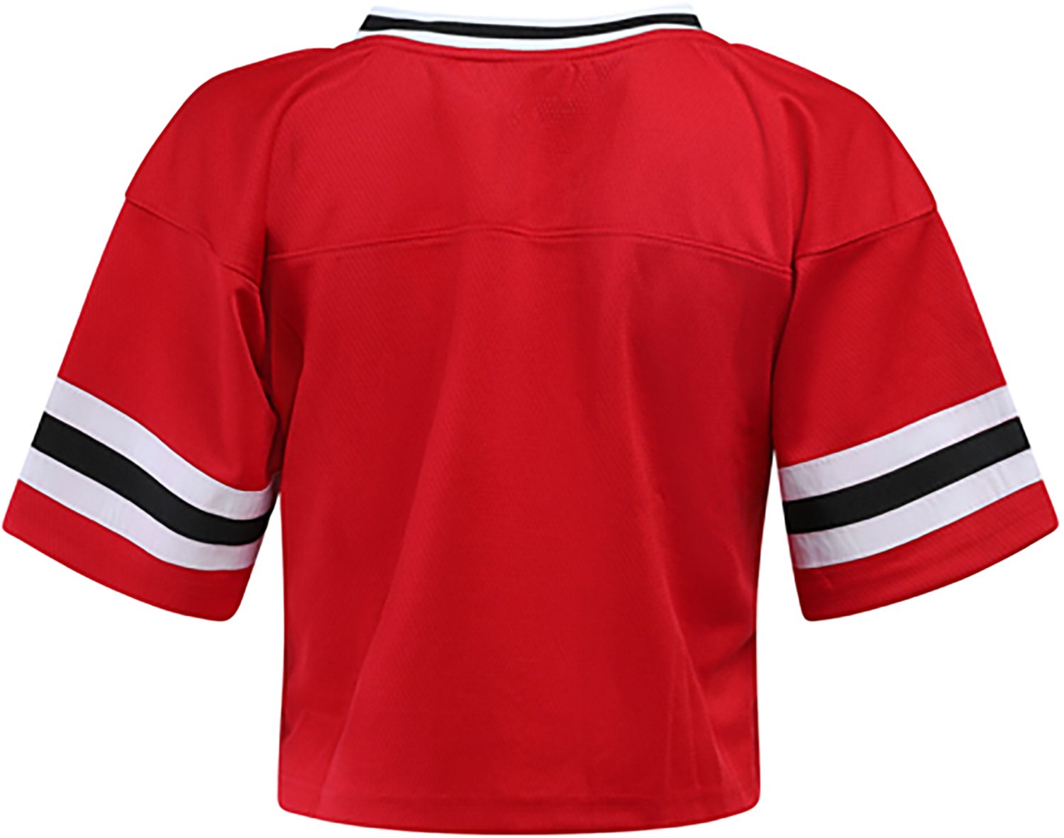 Hype and Vice Women's Texas Tech Red Raiders Cropped Football Jersey - view number 2