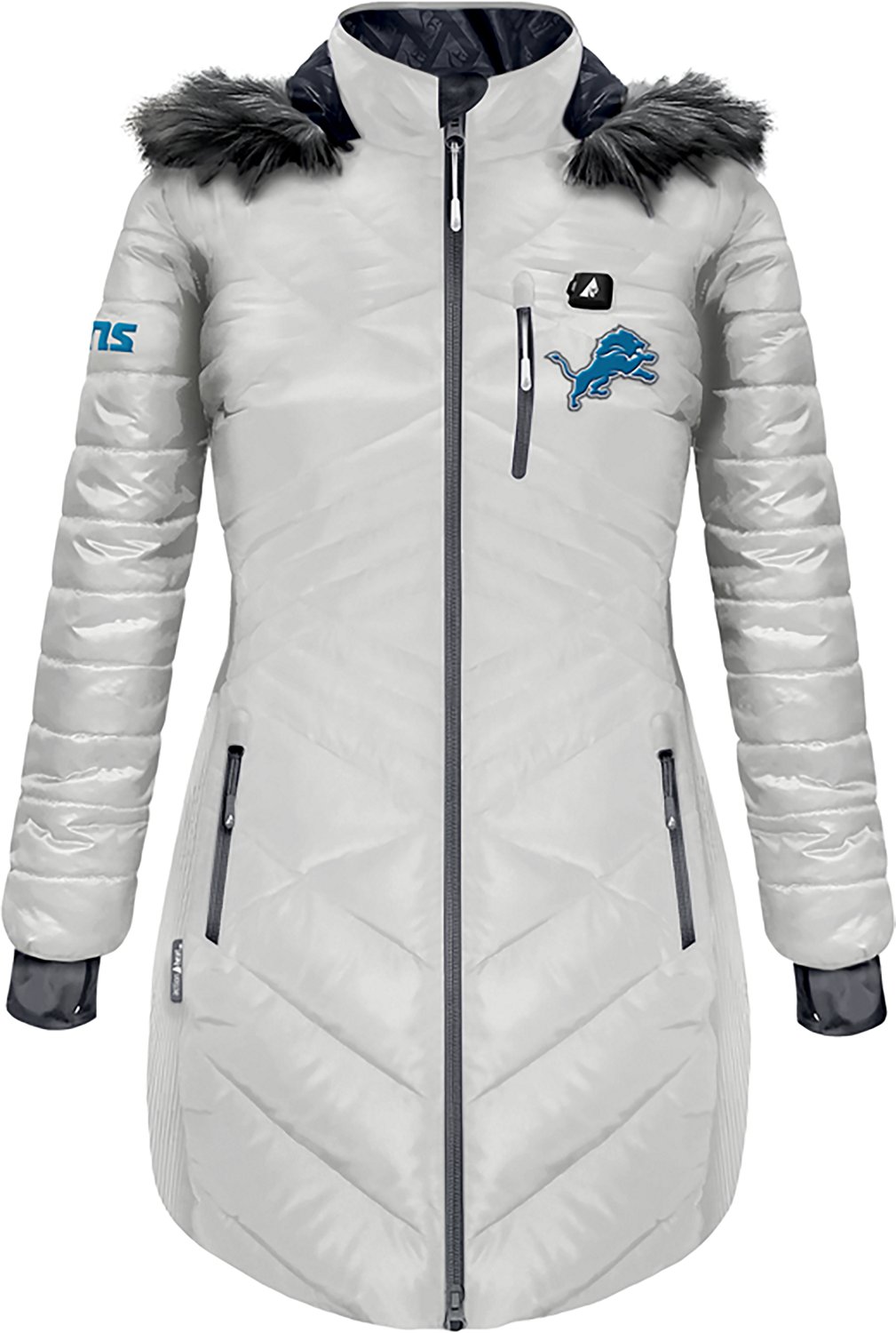 ActionHeat Women's Lions 5V Long Puffer Battery Heated Jacket - view number 2