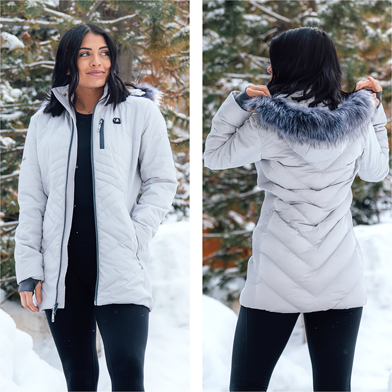 ActionHeat Women's Lions 5V Long Puffer Battery Heated Jacket - view number 8