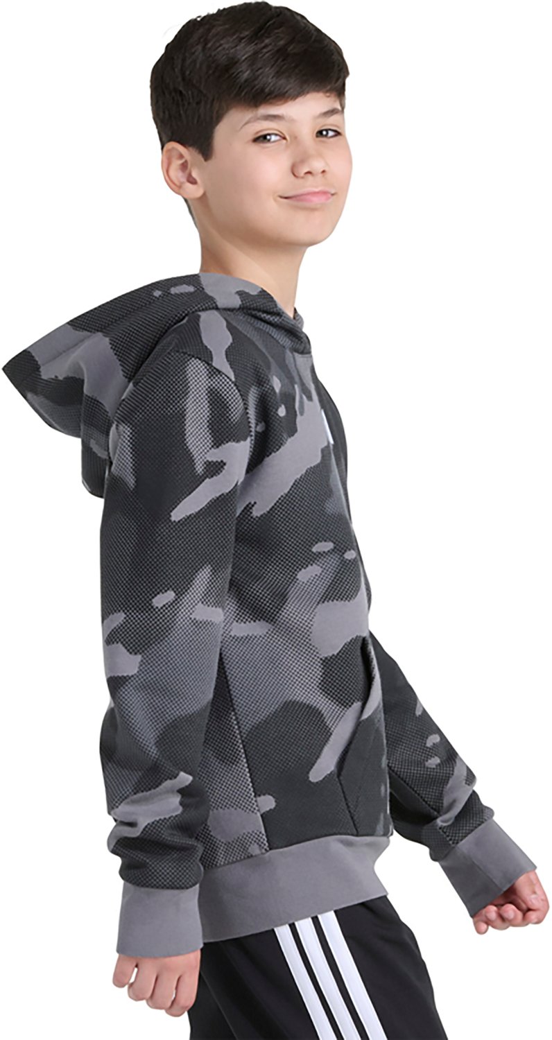 adidas Boys' Halftone Camo Printed Fleece Pullover Hoodie - view number 4