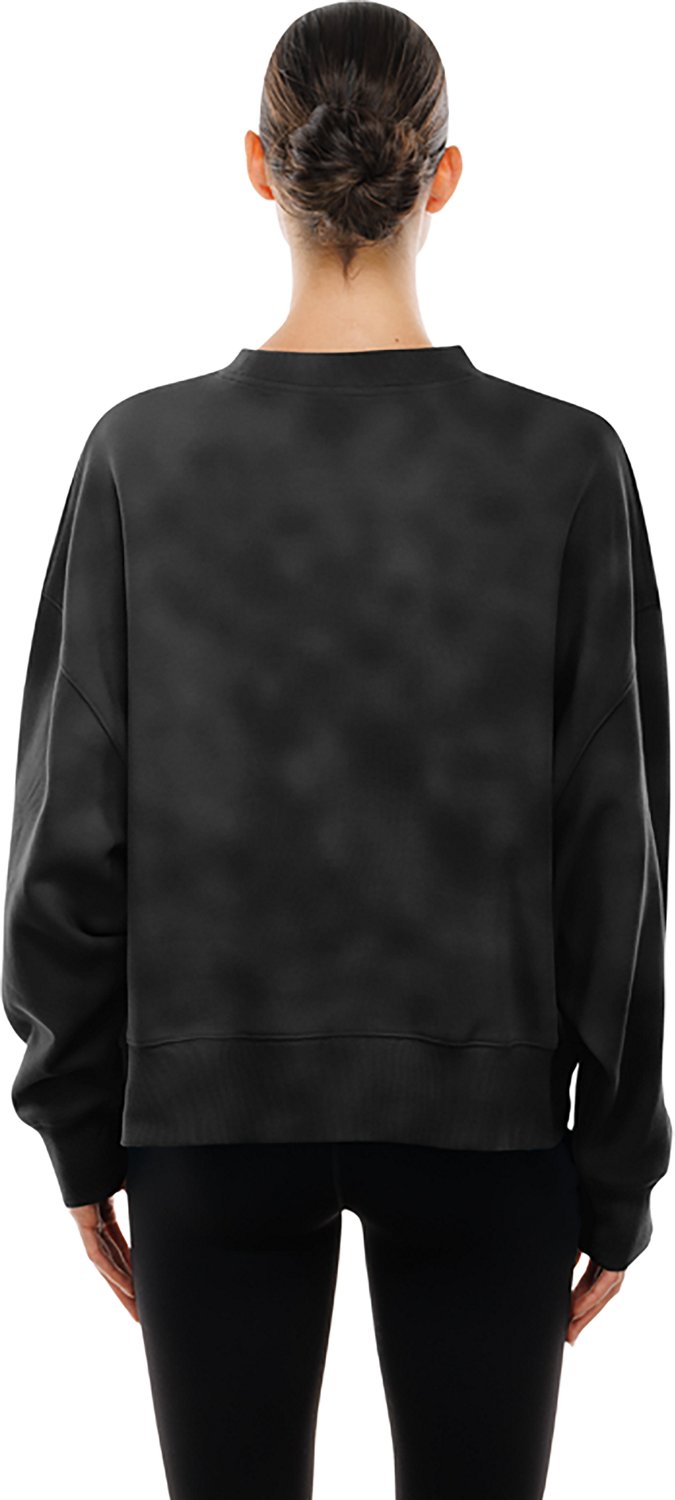 New Era Women's Steelers Dolman Fleece Long Sleeve Crew Neck Sweatshirt - view number 2