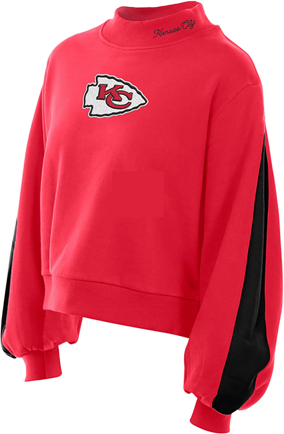 New Era Women's Kansas City Chiefs Mock Neck Long Sleeve Sweatshirt - view number 3