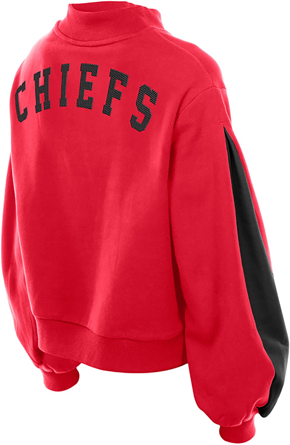 New Era Women's Kansas City Chiefs Mock Neck Long Sleeve Sweatshirt - view number 4