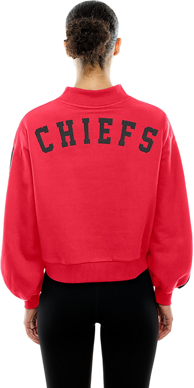 New Era Women's Kansas City Chiefs Mock Neck Long Sleeve Sweatshirt - view number 2
