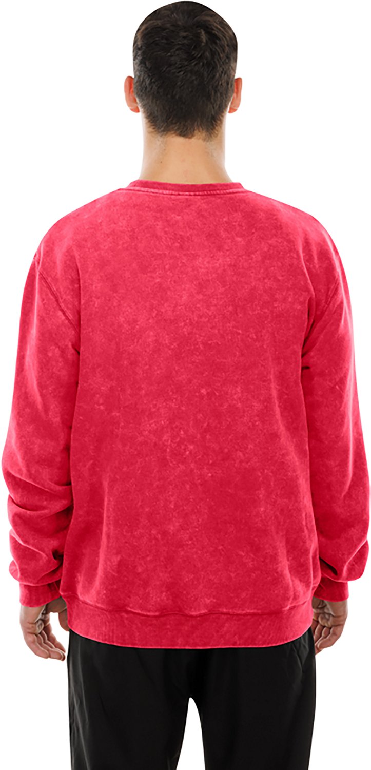 New Era Men's Rockets Enzyme Washed Fleece Long Sleeve Crew Neck Sweatshirt - view number 2