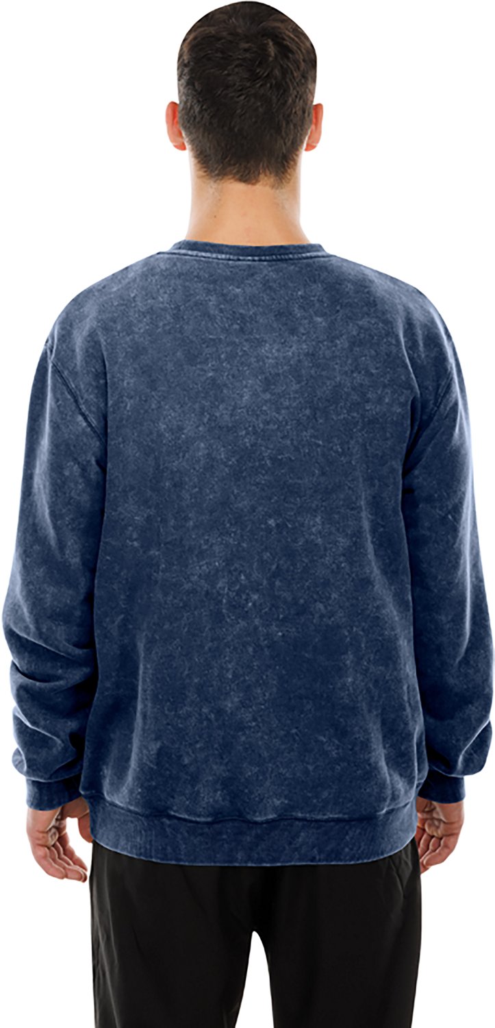 New Era Men's Pacers Enzyme Washed Fleece Long Sleeve Crew Neck Sweatshirt - view number 2