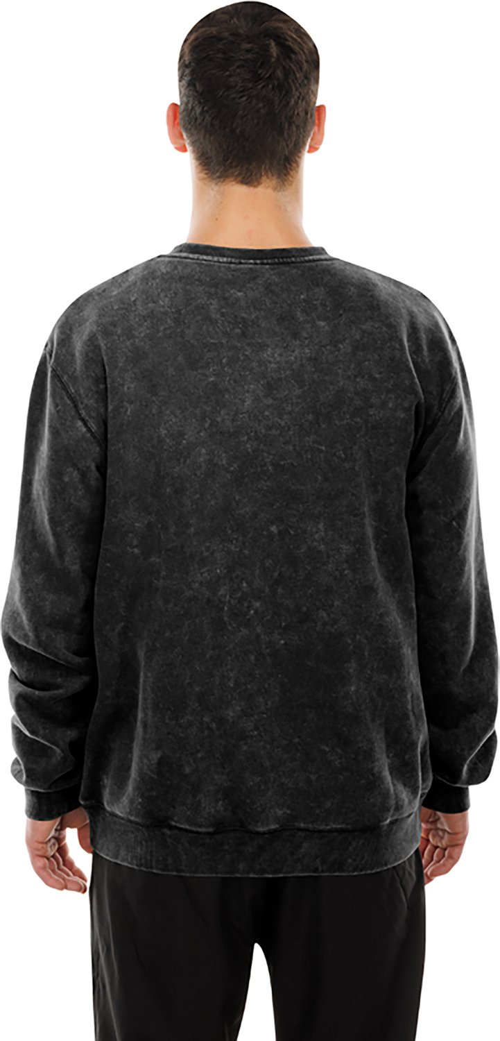 New Era Men’s San Antonio Spurs Enzyme Washed Fleece Crew Sweatshirt  - view number 2