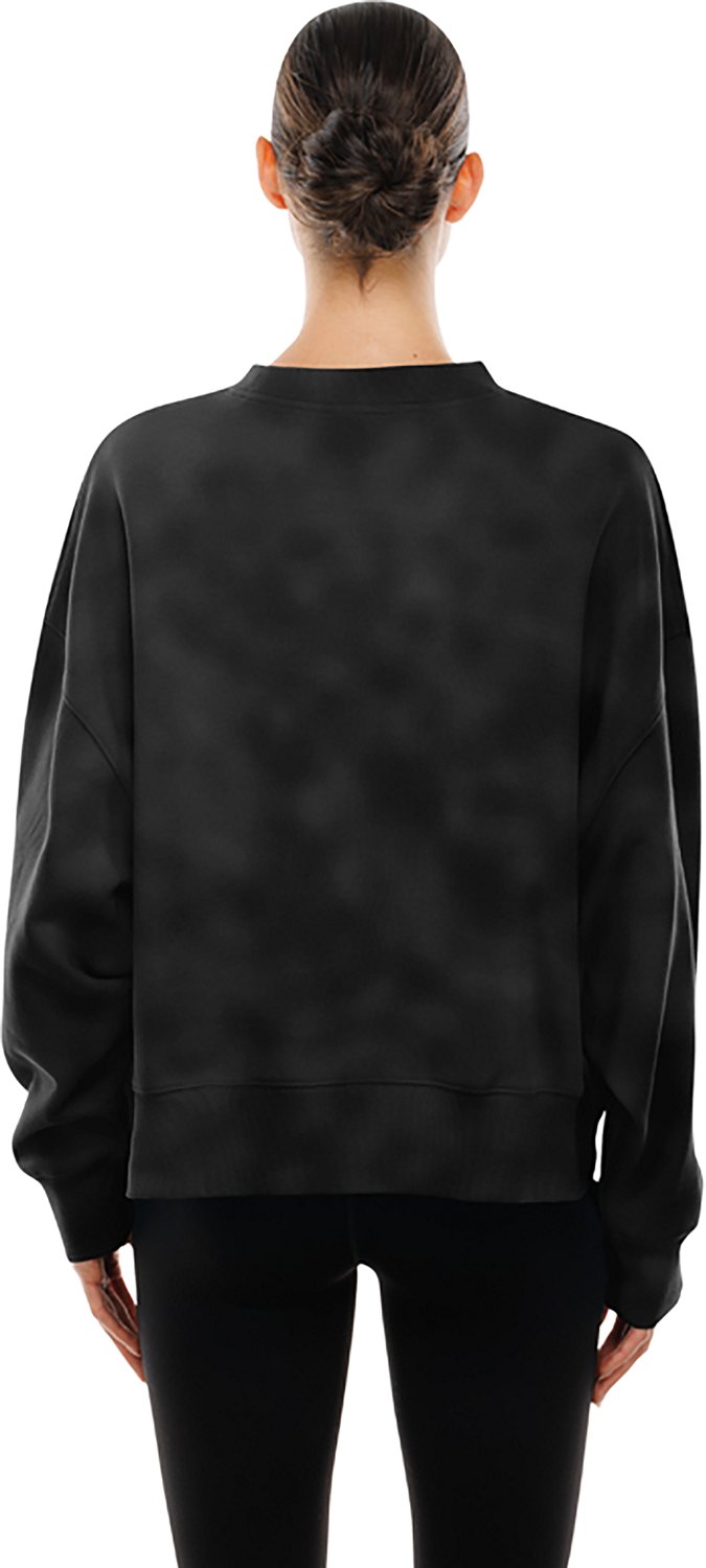 New Era Women's Houston Rockets Enzyme Washed Dolman Fleece Crew Sweatshirt  - view number 2