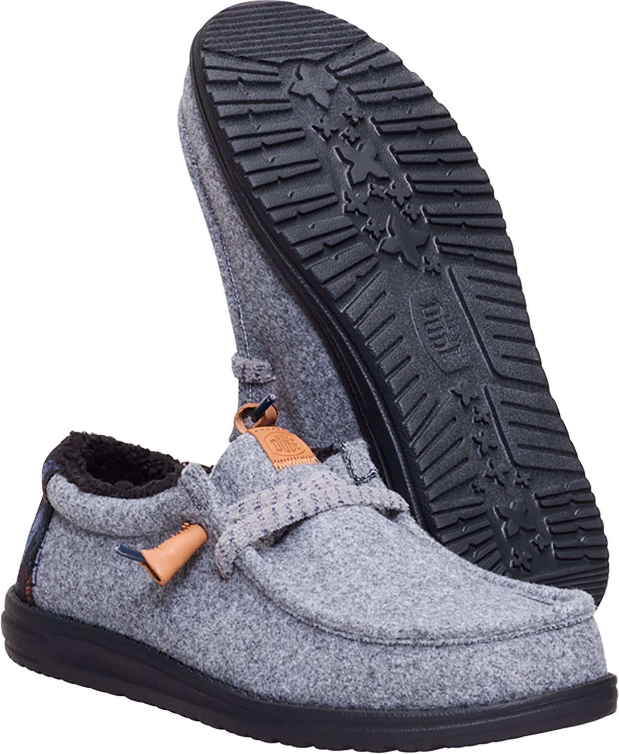 HEYDUDE Men's Wally Cozy Plaid Shoes - view number 4