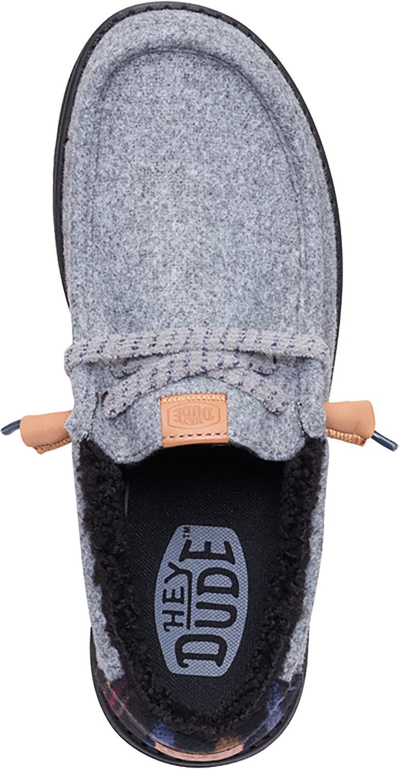 HEYDUDE Men's Wally Cozy Plaid Shoes - view number 5