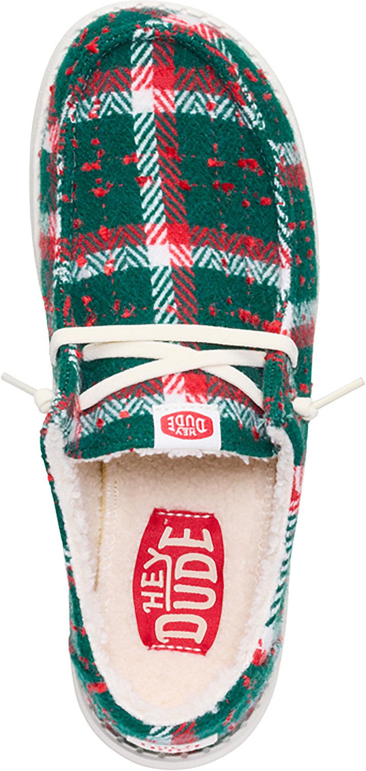 HEYDUDE Women's Wendy Confetti Plaid Cozy Shoes - view number 5