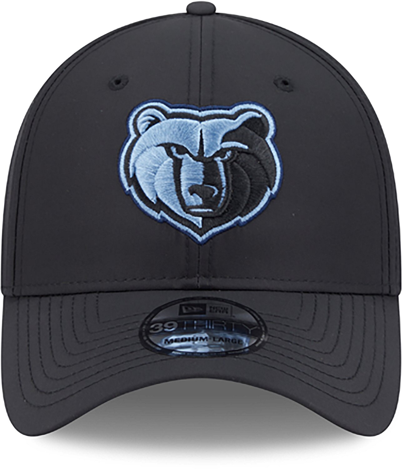 New Era Men's Grizzlies Night Black 39THIRTY Cap - view number 2