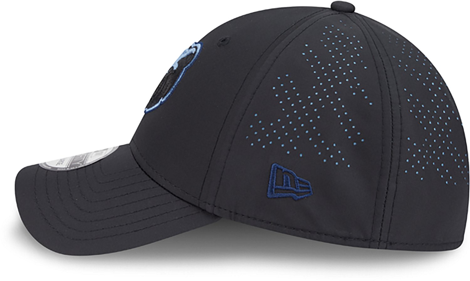 New Era Men's Grizzlies Night Black 39THIRTY Cap - view number 4