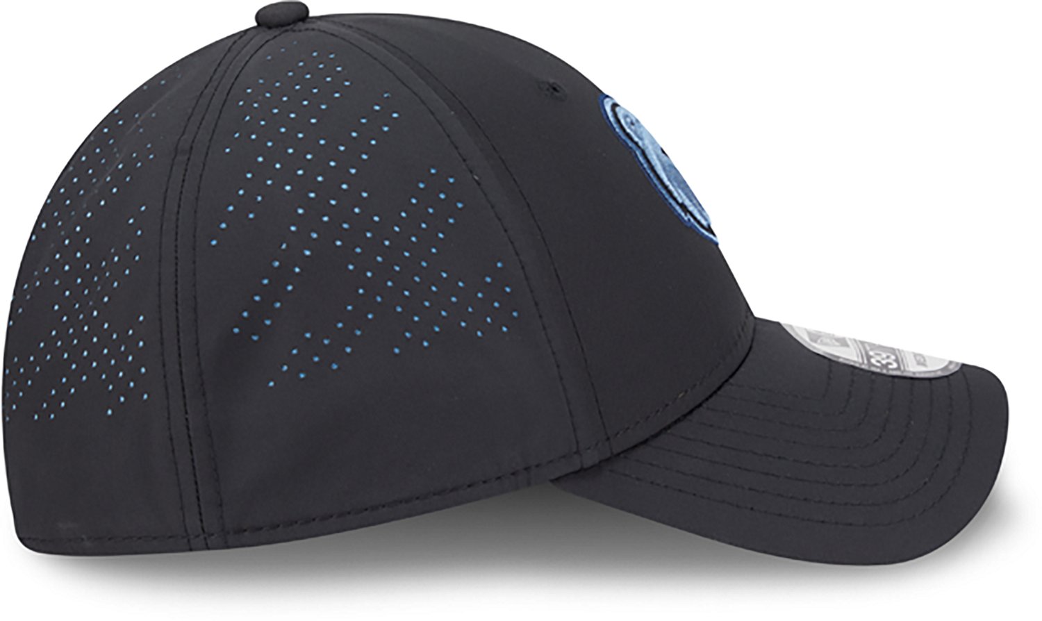 New Era Men's Grizzlies Night Black 39THIRTY Cap - view number 5