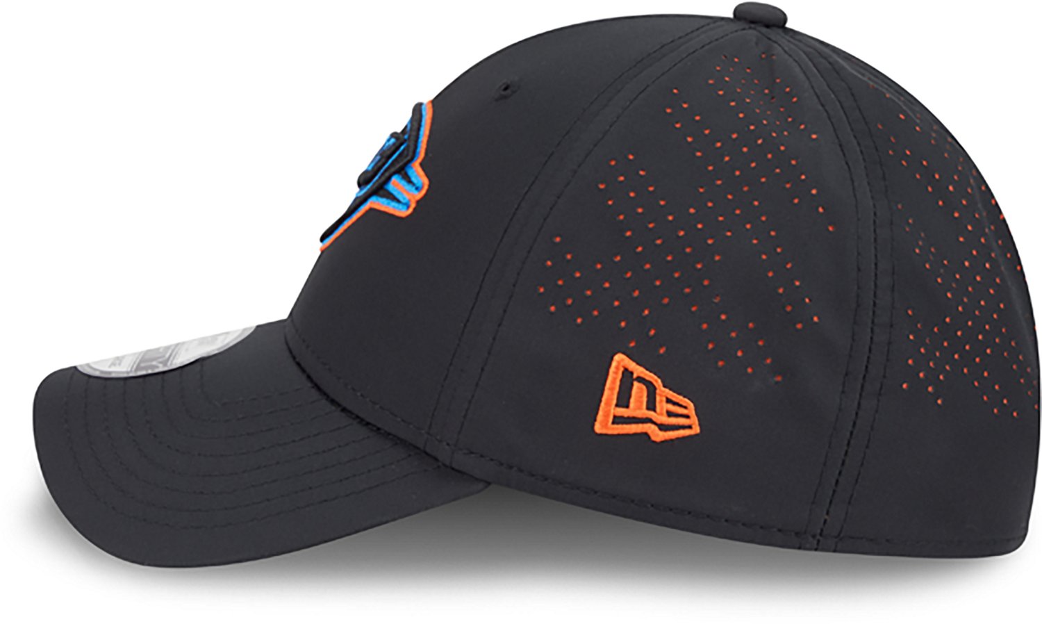 New Era Men's OKC Thunder Night Black 39THIRTY Cap - view number 4