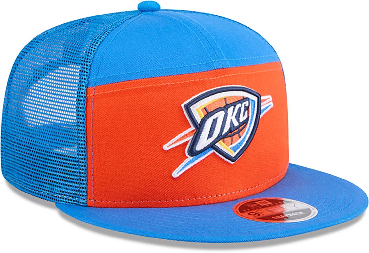 New Era Men's Oklahoma City Thunder Outdoor 9FIFTY Split Cap - view number 3