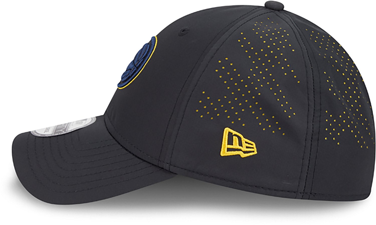 New Era Adults' Indiana Pacers 39THIRTY Night Black Cap - view number 4