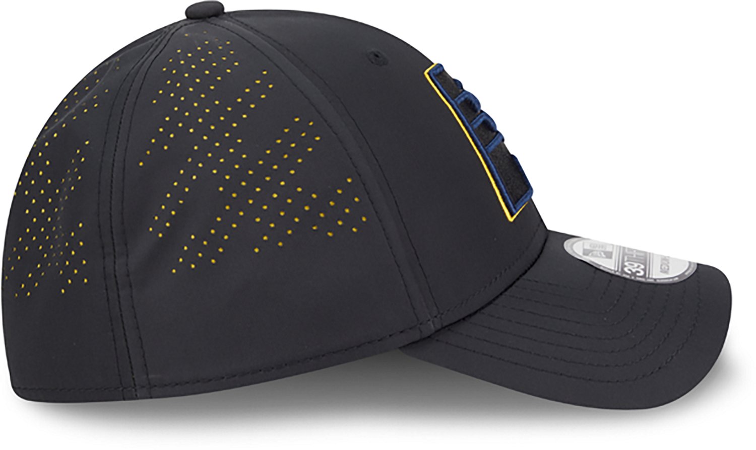New Era Adults' Indiana Pacers 39THIRTY Night Black Cap - view number 5