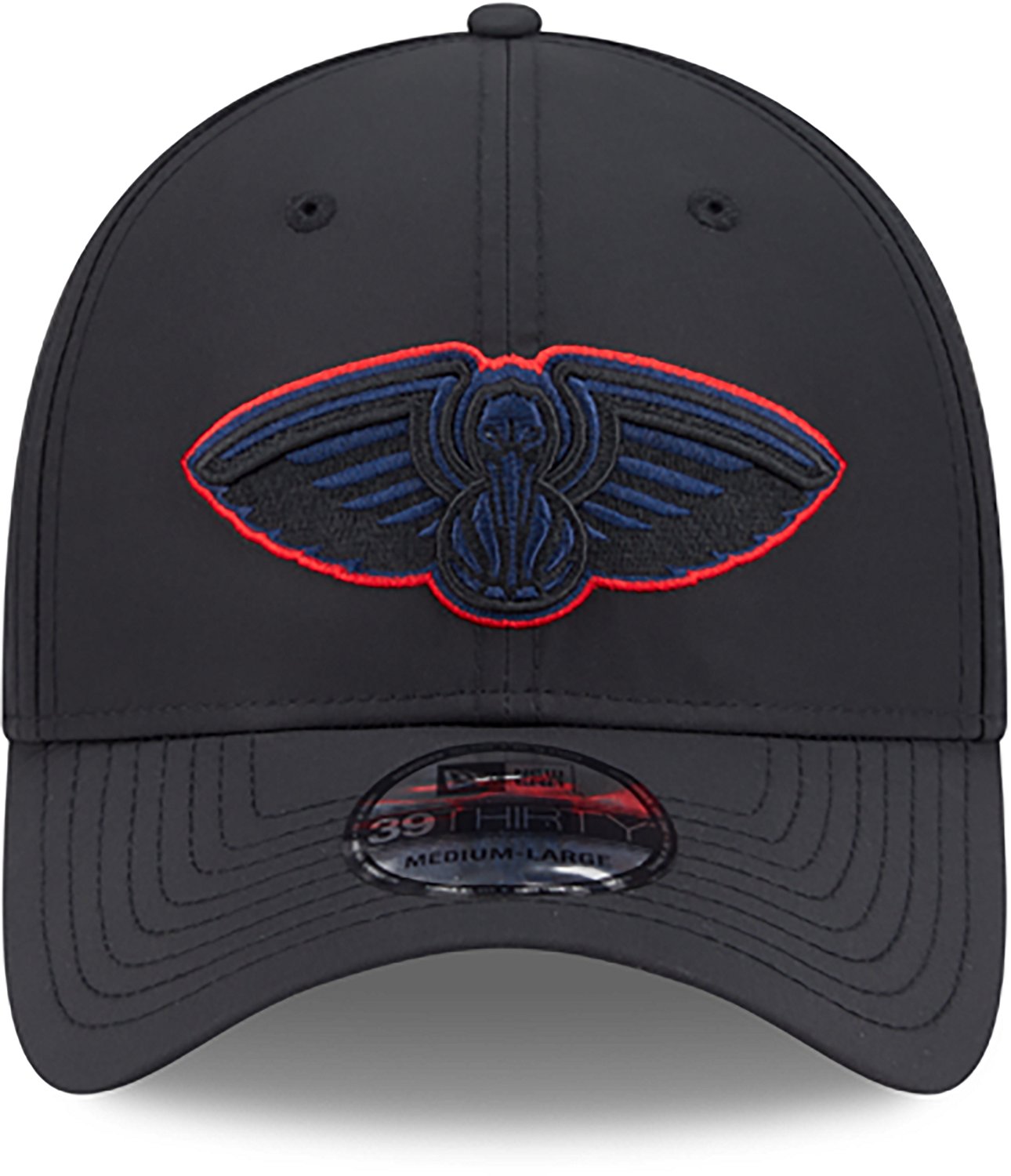 New Era Men's Pelicans Night Black 39THIRTY Cap - view number 2