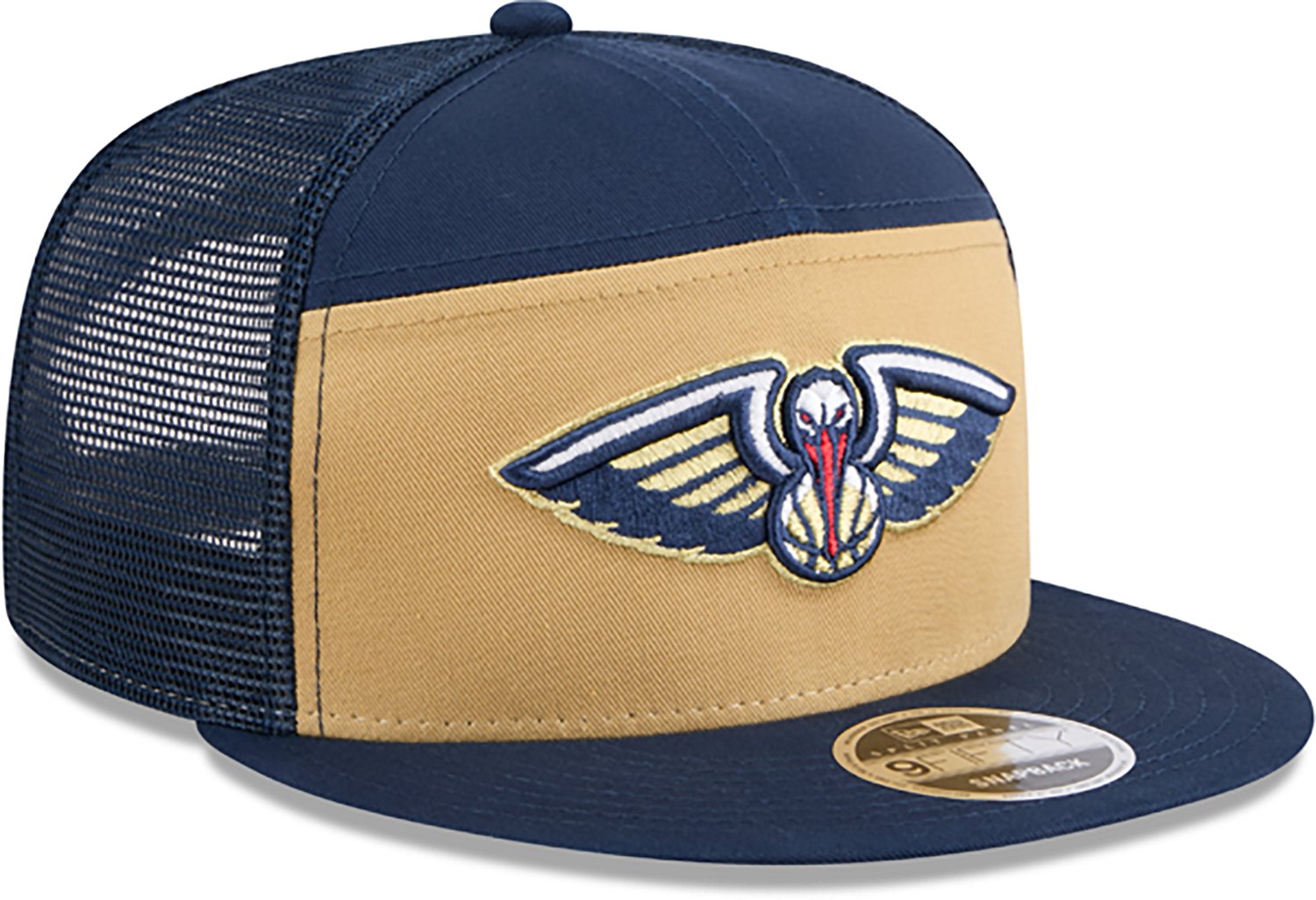 New Era Men's New Orleans Pelicans Outdoor 9FIFTY Split Cap                                                                      - view number 3