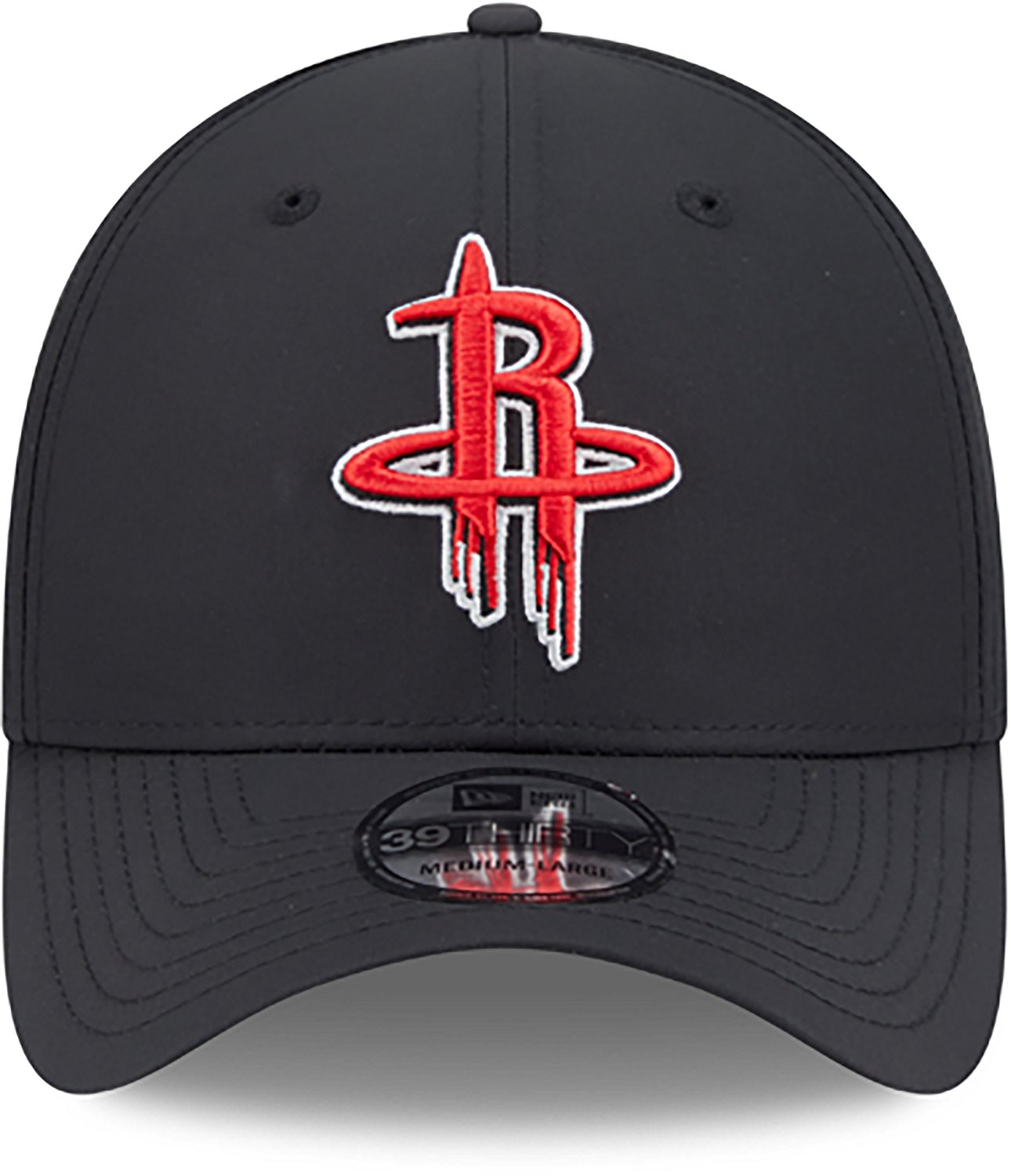 New Era Adults' Houston Rockets 39THIRTY Night Black Cap - view number 2
