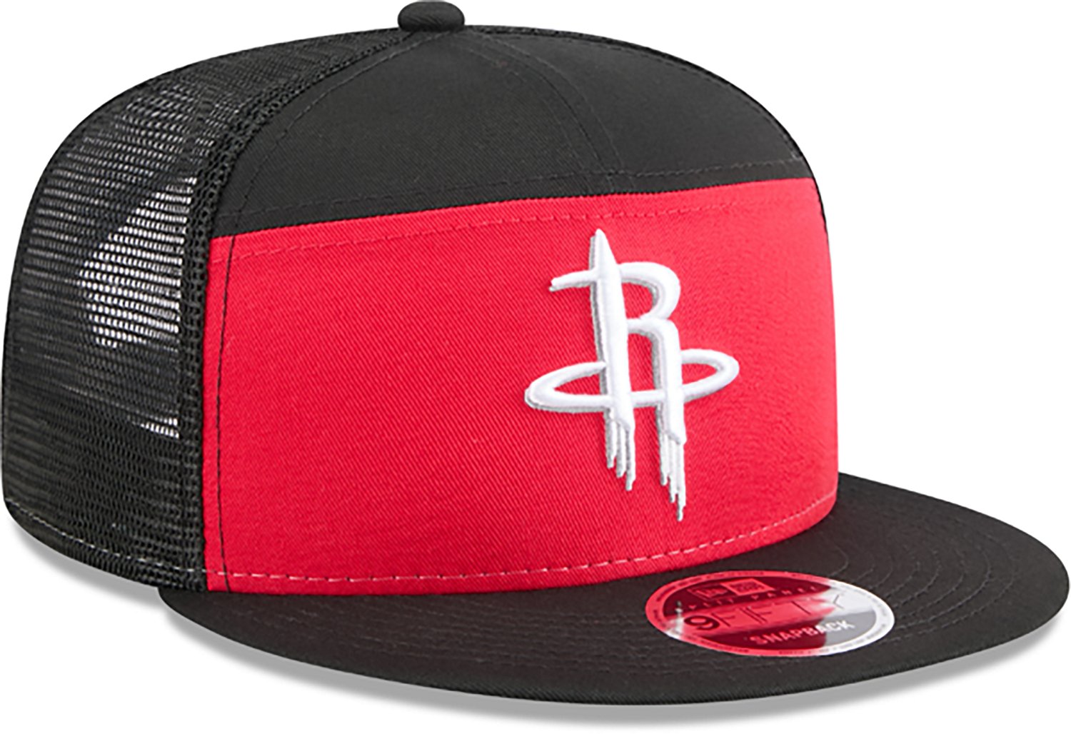 New Era Men's Houston Rockets Outdoor 9FIFTY Split Cap - view number 3