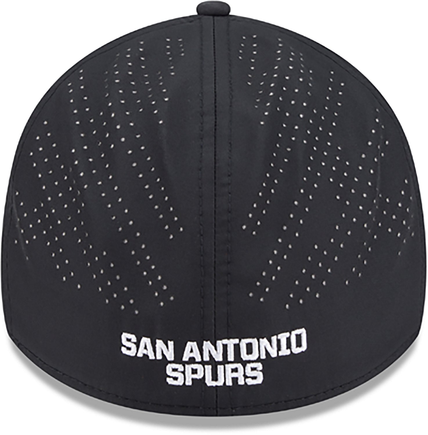 New Era Adults' San Antonio Spurs 39THIRTY Night Black Cap - view number 6