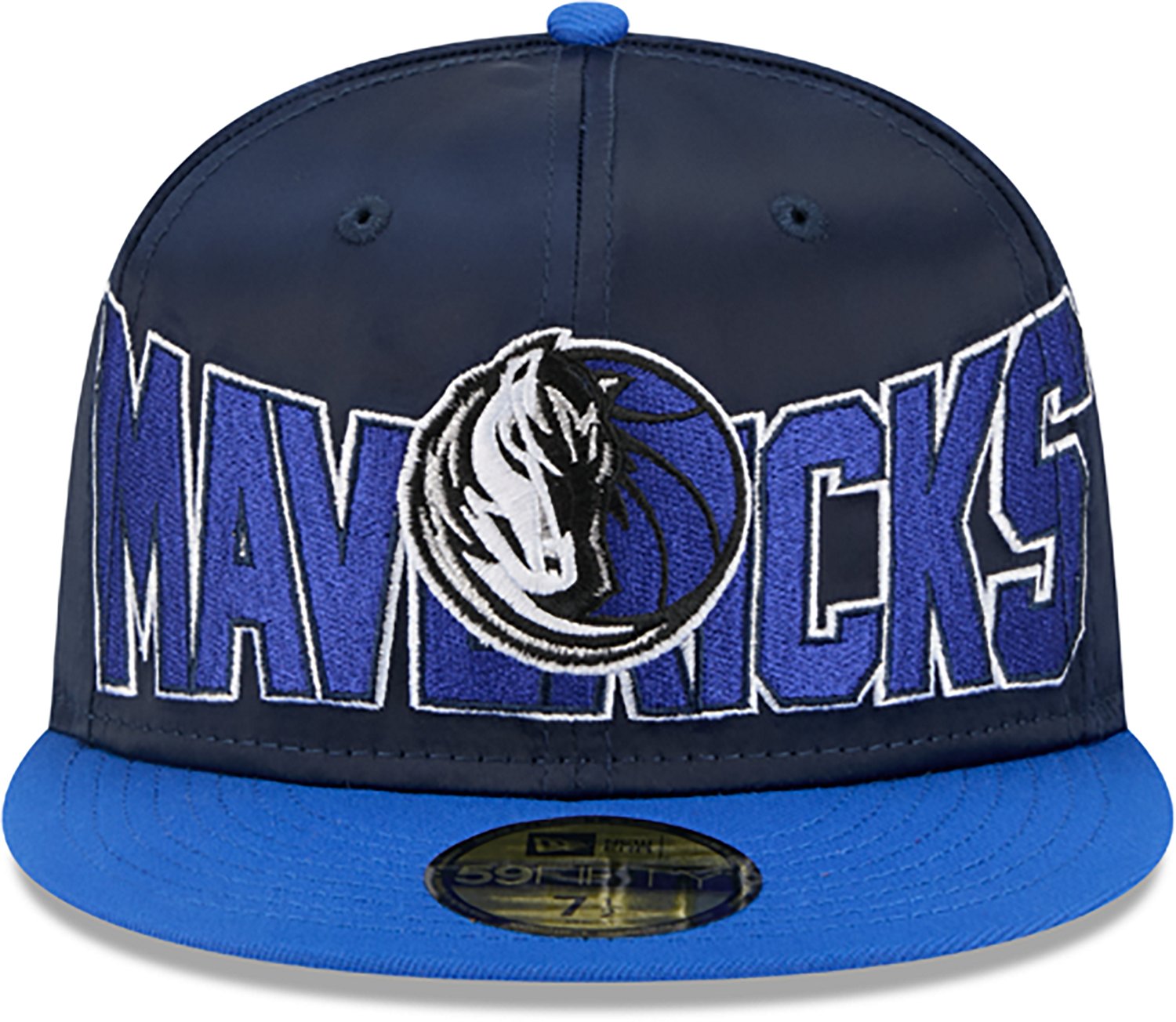 New Era Men's Mavericks Satin Blue 59FIFTY Cap - view number 2
