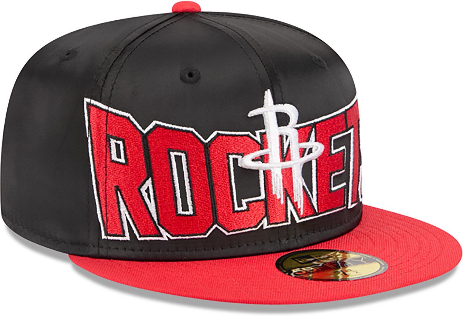 New Era Men's Rockets Satin Red 59FIFTY Cap - view number 3