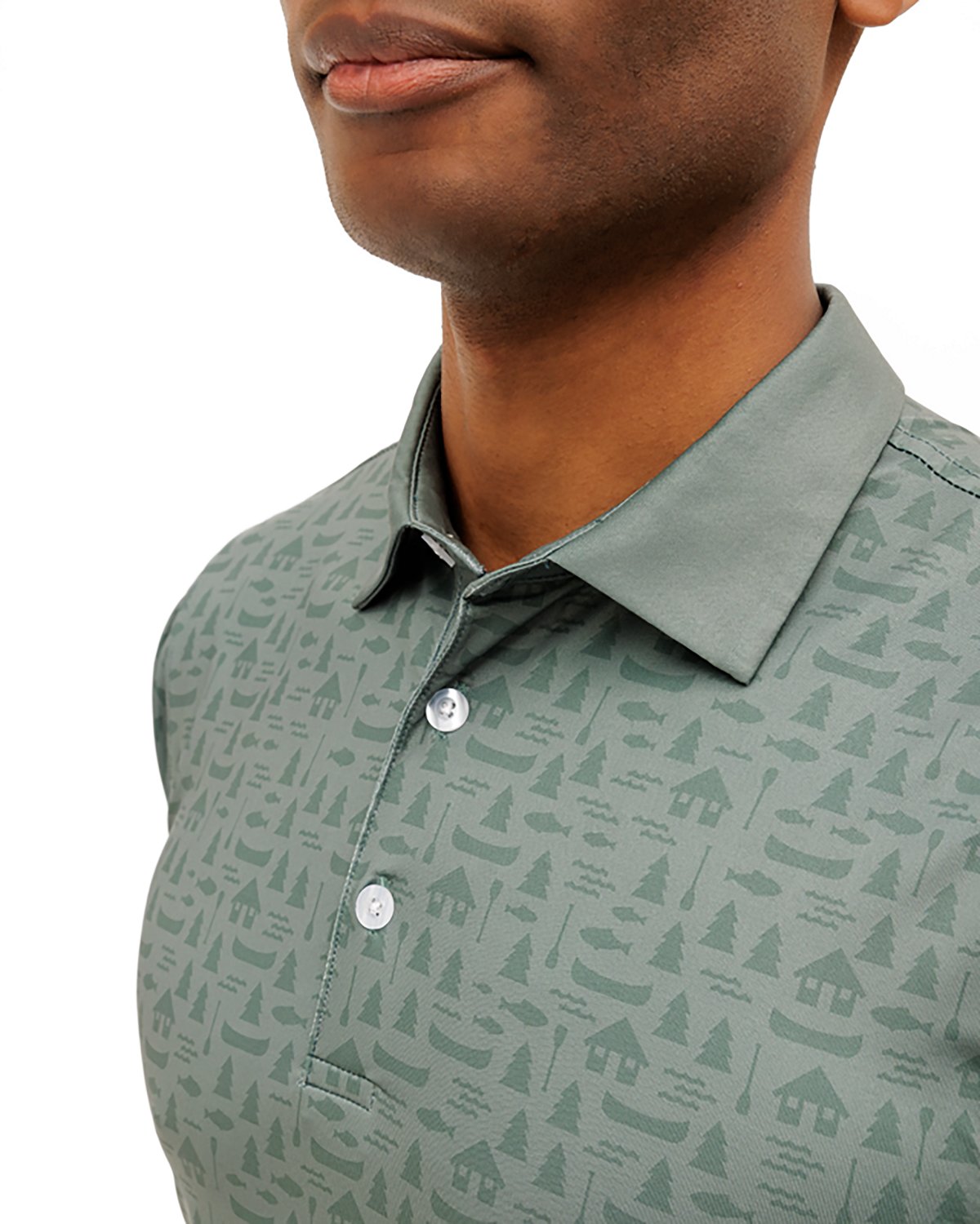 Waggle Men's Lakeside Lodge Polo Shirt - view number 3