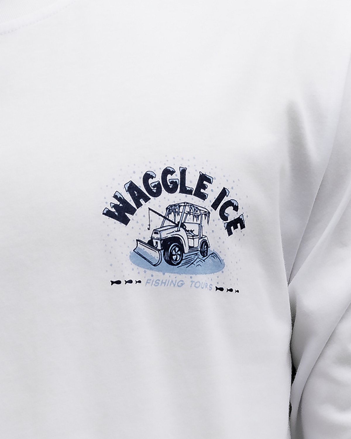 Waggle Men's Ice Fishing Tours Long Sleeve Graphic T-shirt - view number 4